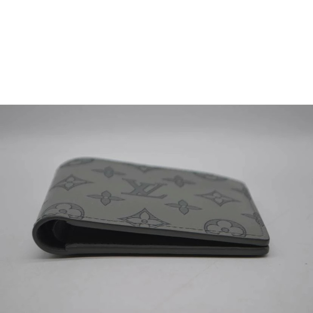 LOUIS VUITTON Portefeuille Multiple Monogram Shadow Black Gray - Picture 3 of 6